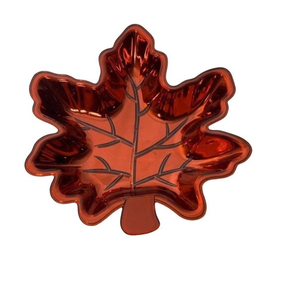 Autumn Leaf Snack Bowls Set of 6 Stackable Serving Bowls 8" Salsa Dish Nut Fall - Picture 4 of 11